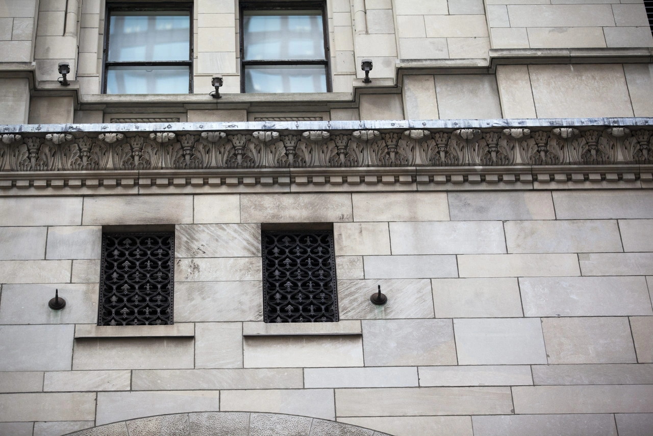 Classical stone facade