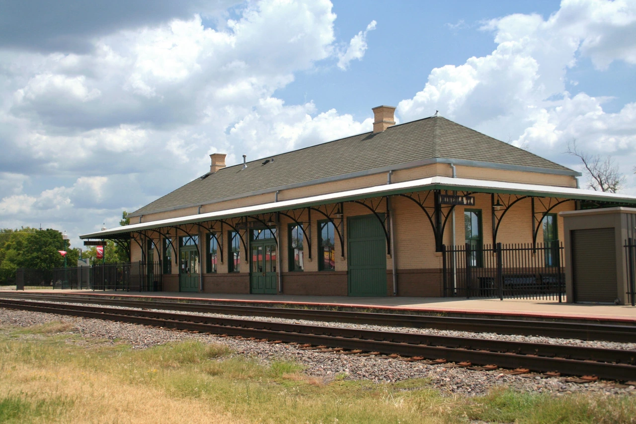 Historic rail depot in Mineola, Texas