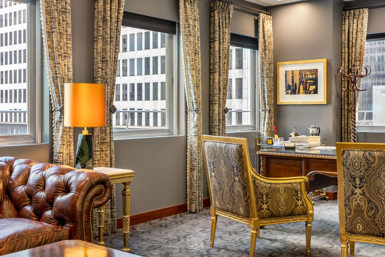 Private office at Robertson’s Milam Street office in downtown Houston